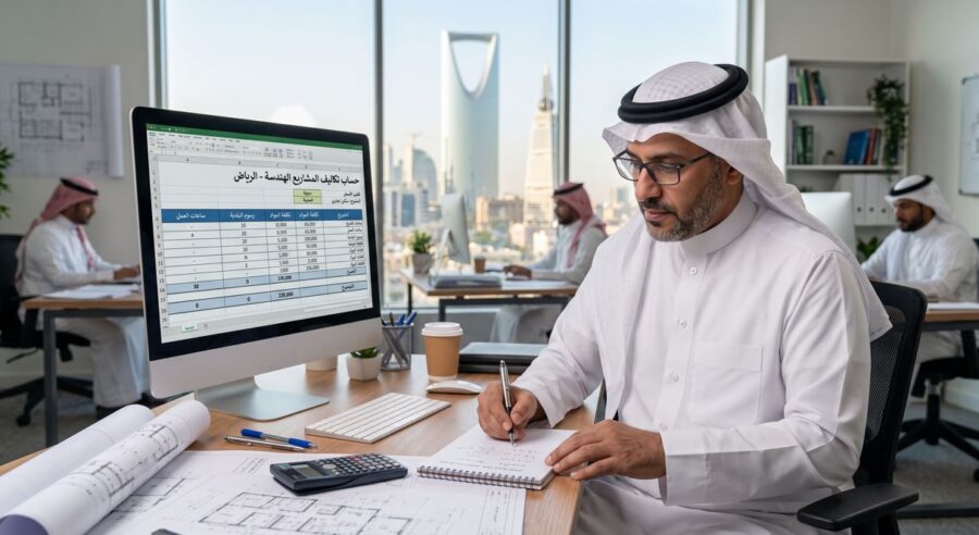أسعار الاستشارات الهندسية بالرياض: دليلك لتكلفة المخططات والتصميم والإشراف